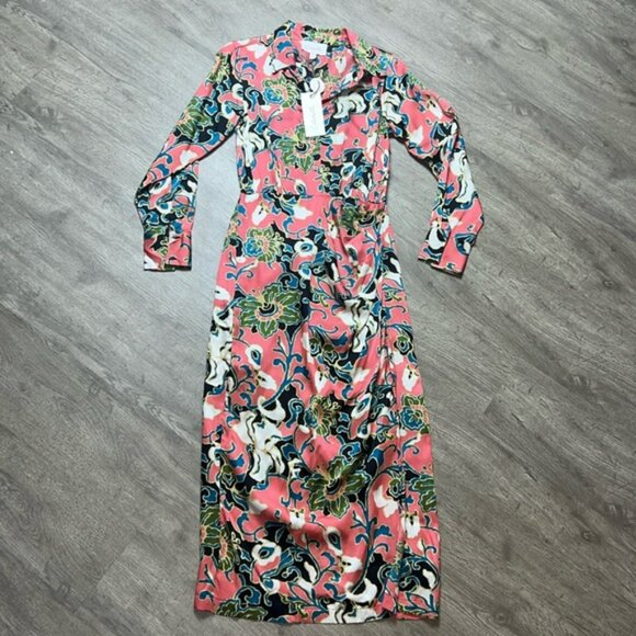 Cleobella Edna Long Sleeve Midi Dress Gypsy Bloom - Picture 3 of 16